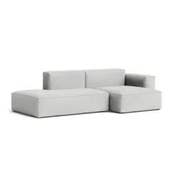 Canapé Méridienne Mags Soft Low 2.5 places - Combinaison 3 right - Hallingdal 116 - Coutures Light Grey