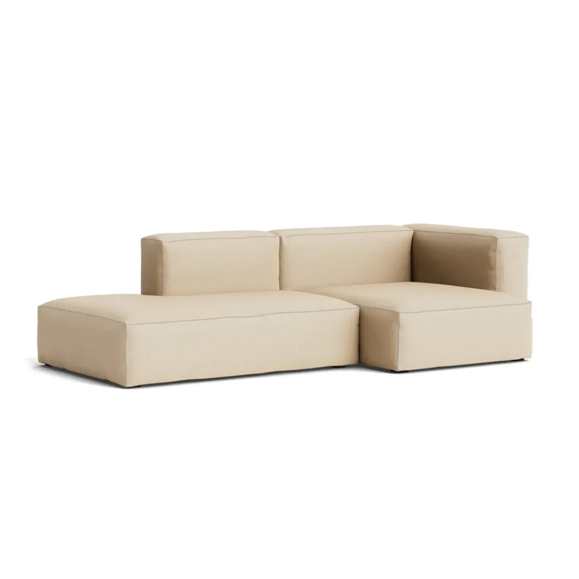 Canapé Méridienne Mags Soft 2.5 places - Combinaison 3 right - Hallingdal 220 - Coutures Light Grey