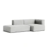 Canapé Méridienne Mags Soft 2.5 places - Combinaison 3 right - Hallingdal 116 - Coutures Light Grey