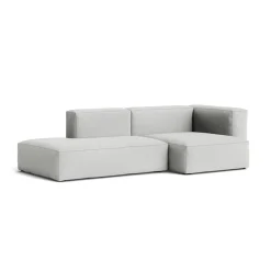 Canapé Méridienne Mags Soft 2.5 places - Combinaison 3 right - Hallingdal 116 - Coutures Light Grey