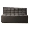 Canapé N701 - 2 Places - Gris foncé