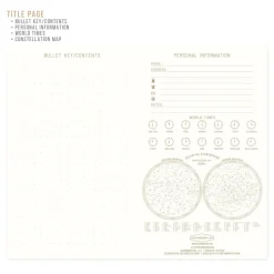 Carnet Constellations - Bleu Marine