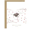 Carte d'anniversaire Gold Cosy Cat