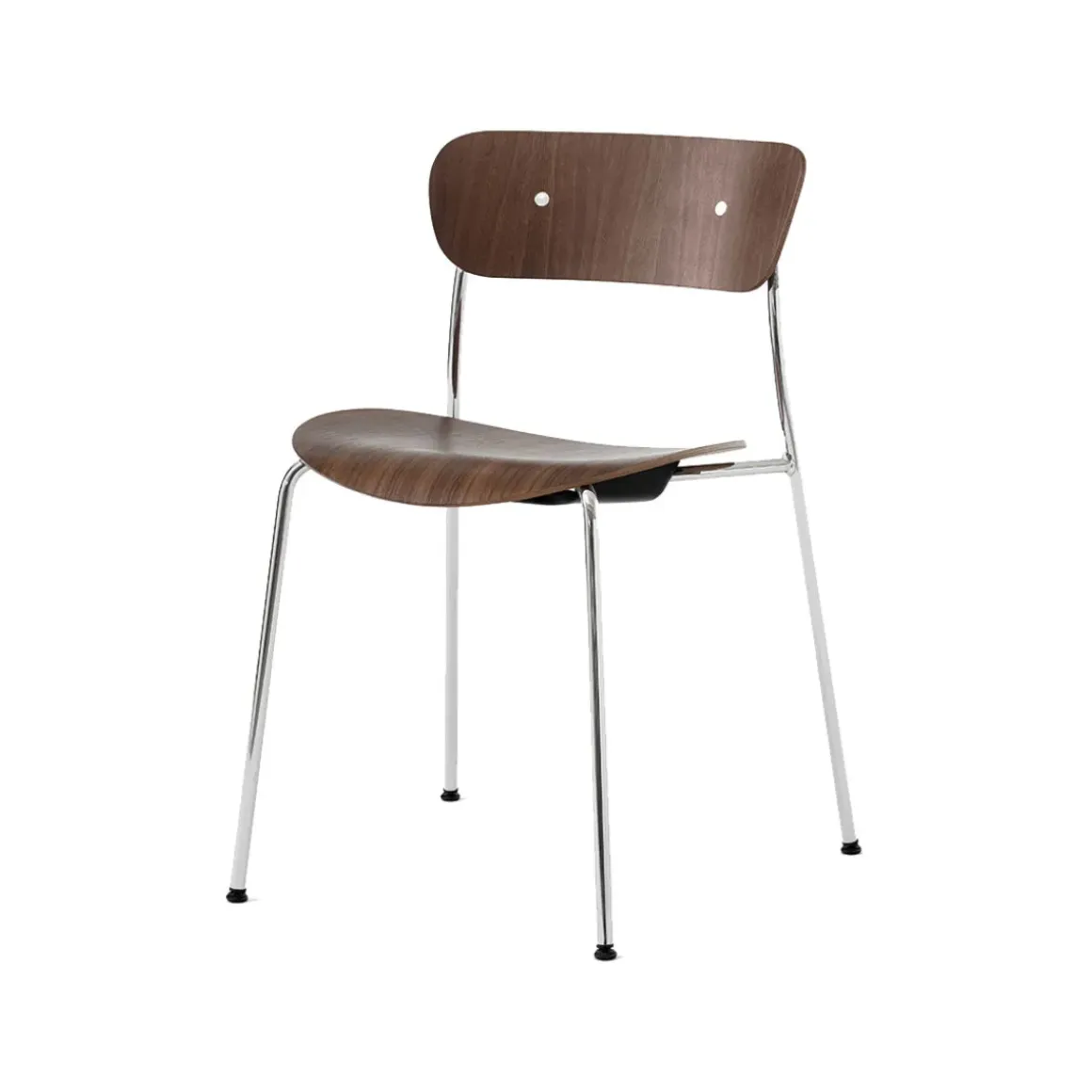 Chaise Pavilion AV1 Noyer/Chrome