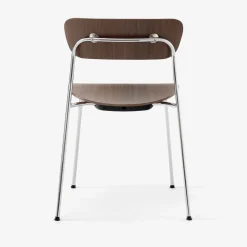Chaise Pavilion AV1 Noyer/Chrome