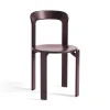 Chaise Rey en hêtre - Ø 49 x h 80 cm - Rouge