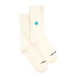Chaussettes brodées Monde