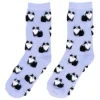 Chaussettes Chat Noir u0026 Blanc - Violet