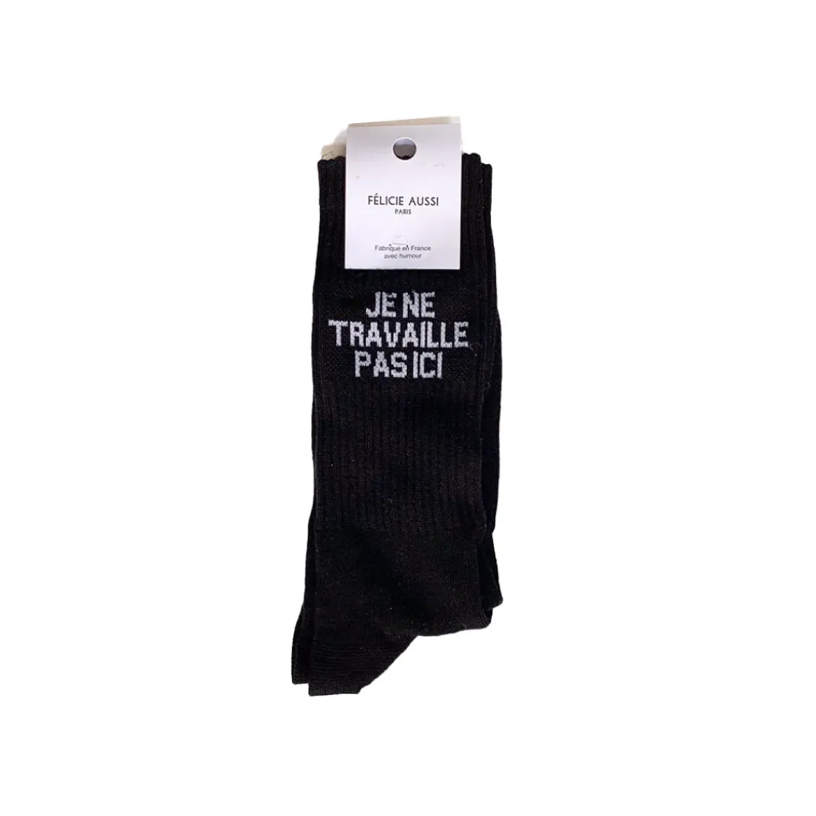 Chaussettes Je Ne Travaille Pas Ici 40/45 - Noir