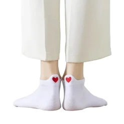 Chaussettes Languette Coup de coeur - Blanc