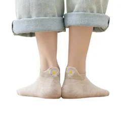 Chaussettes Languette Fleur