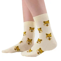 Chaussettes Longues Shiba - Blanc