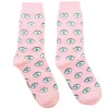 Chaussettes oeil à paillettes 35/44 - Rose