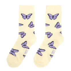 Chaussettes Papillon - Mauve