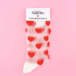 Chaussettes Transparentes Coeur