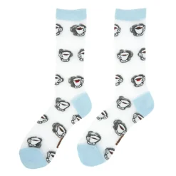 Chaussettes Transparentes Café