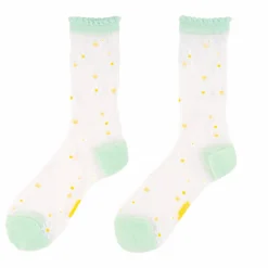 Chaussettes Transparentes 35/40 - Pâquerettes