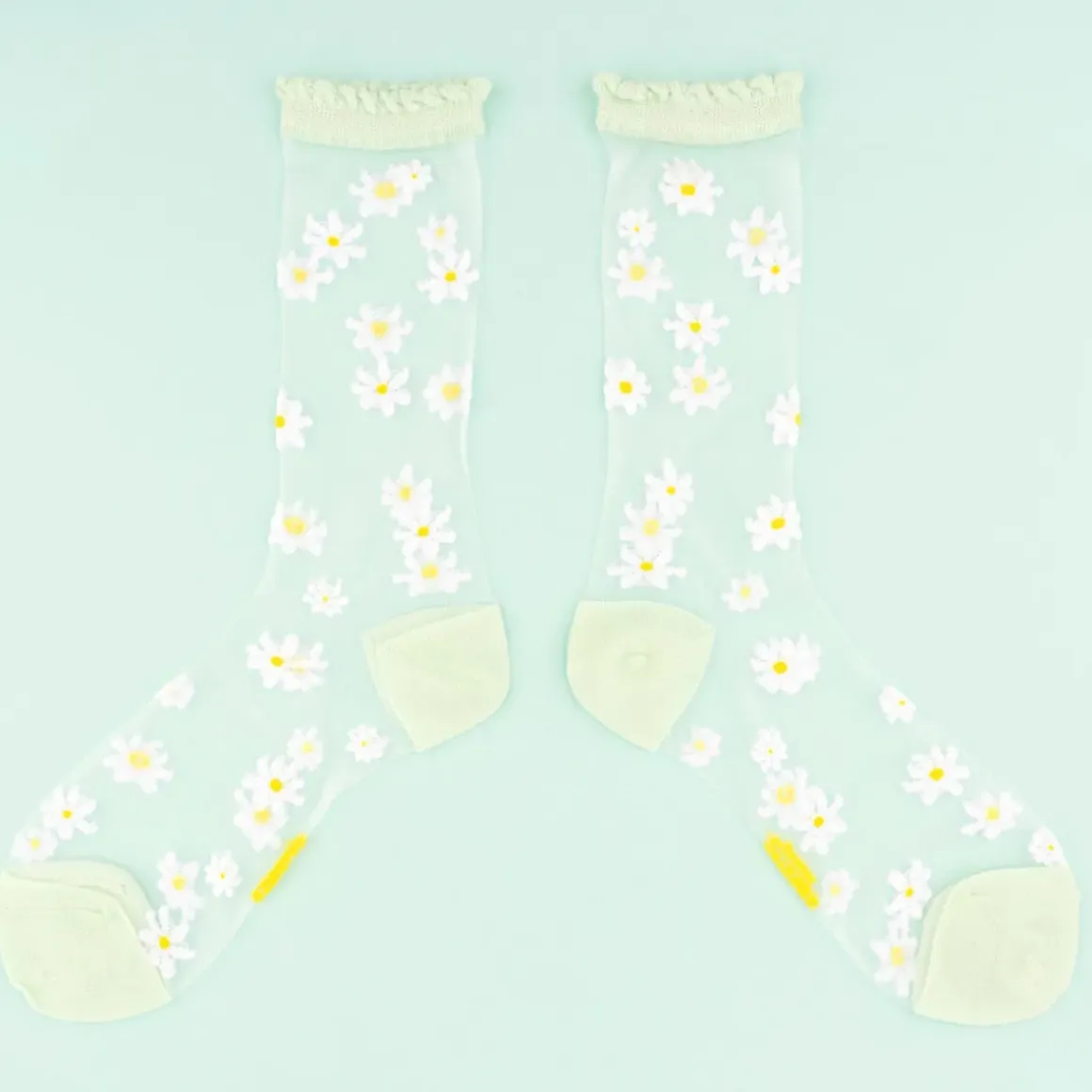 Chaussettes Transparentes 35/40 - Pâquerettes