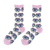 Chaussettes Transparentes - Pensée Mauve