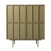 Commode / Buffet - 80 x 40 x 89 cm - Vert Olive
