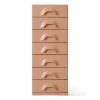 Commode 7 Tiroirs - 45 x 40.5 x 113 cm - Blush