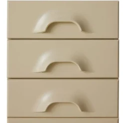 Commode 6 Tiroirs - 45 x 40.5 x 97.5 cm - Crème