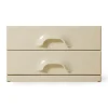 Commode 2 Tiroirs - 60 x 35 x 35,2 cm - Crème