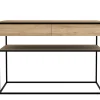 Console Monolit en chêne noir - l 122 cm