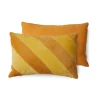 Coussin Rayé April en Velours - 60 x 40 cm