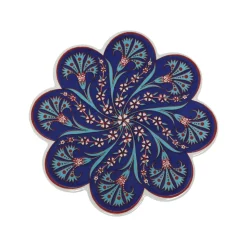 Dessous de Plat en céramique - Bleu foncé et Violet