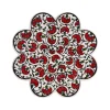Dessous de Plat En Forme De Fleur - Rouge