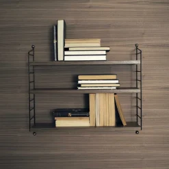 Etagère String Pocket - Noyer u0026 Noir