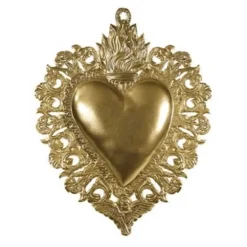 Exvoto Coeur Maria Or Grand Or