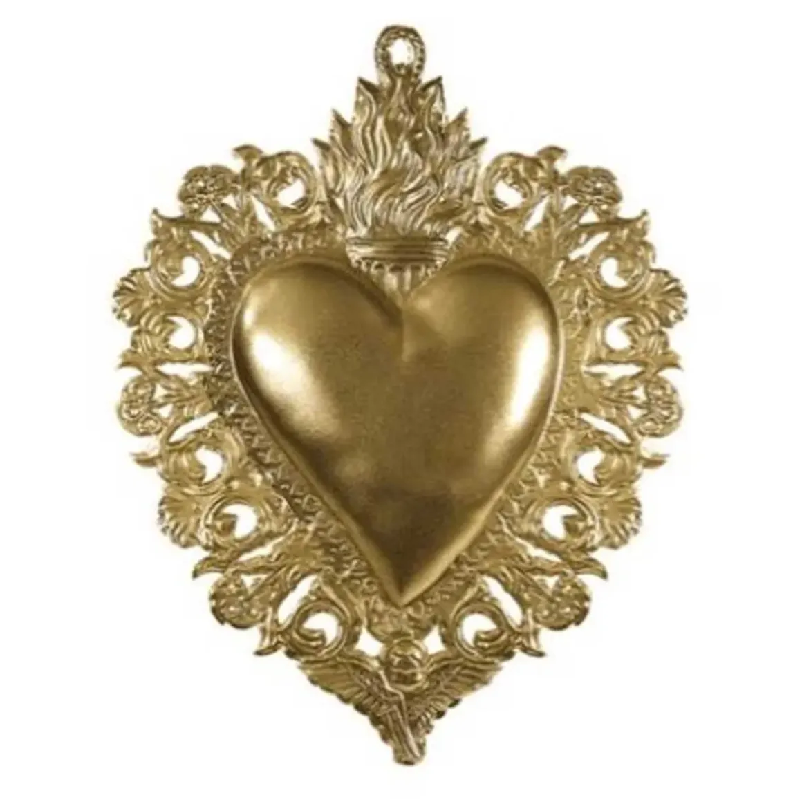 Exvoto Coeur Maria Or Grand Or