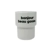Gobelet en porcelaine - Bonjour Beau Gosse