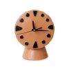 Horloge Rétro en céramique - h 20,8 cm - Pêche