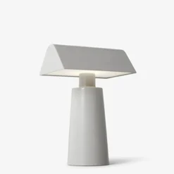 Lampe de table Caret MF1 H 22cm - Gris soie
