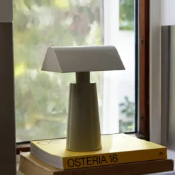 Lampe de table Caret MF1 H 22cm - Gris soie