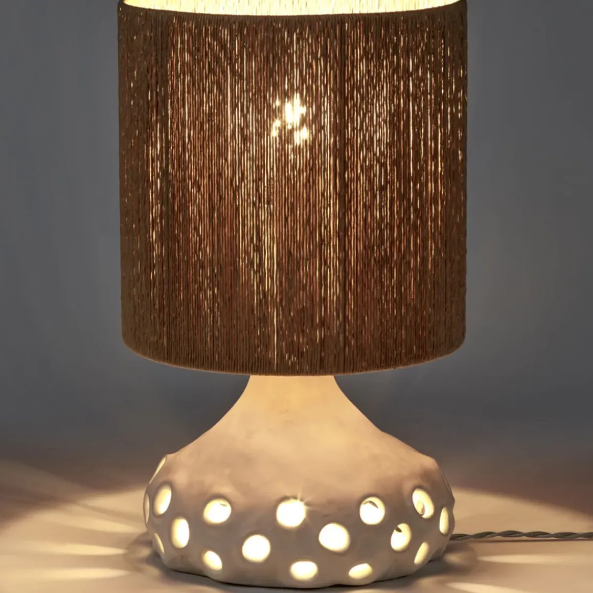 Lampe de table Oya - Brun