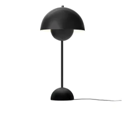 Lampe Flowerpot Noir mat VP3 by Verner Panton