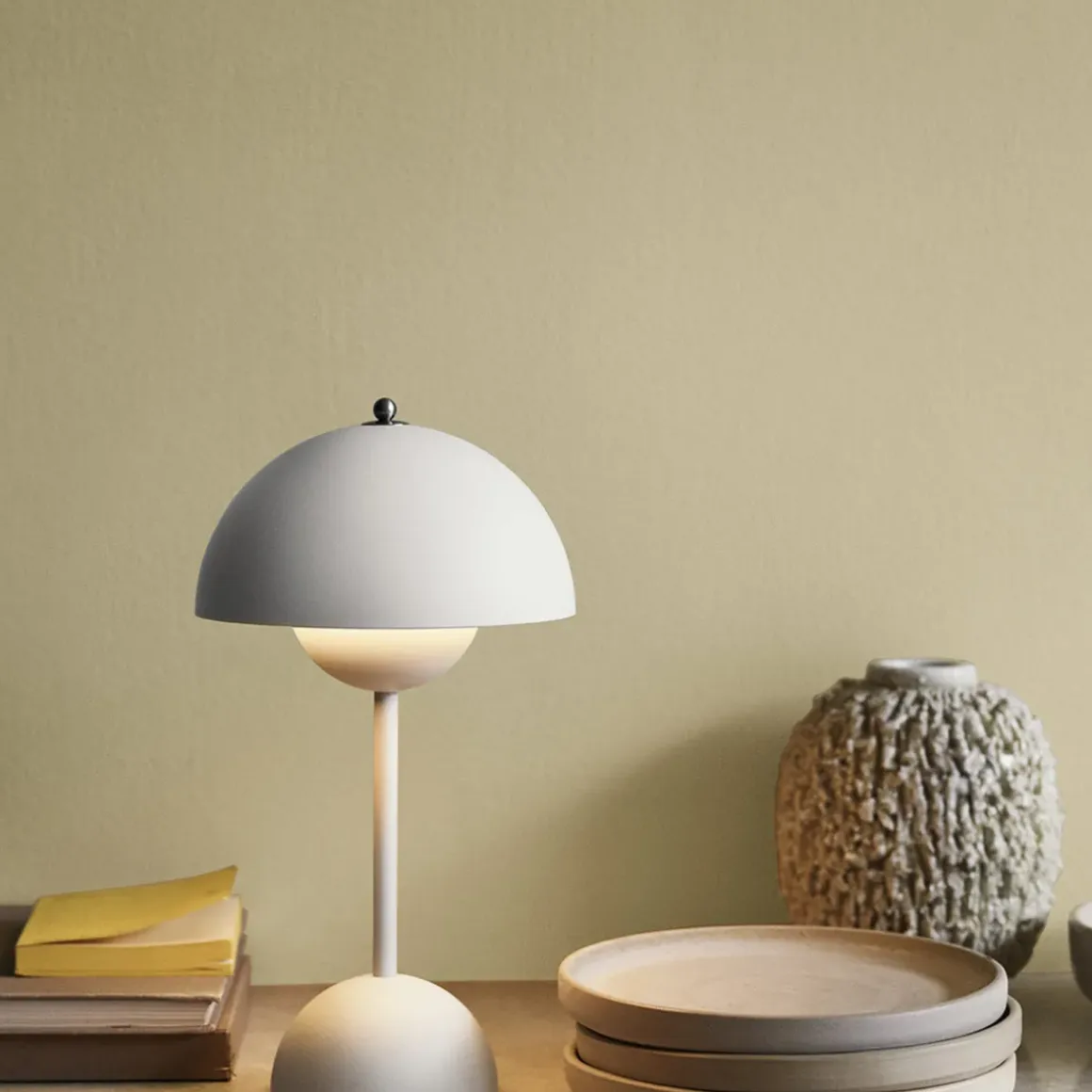 Lampe à poser Sans Fil Flowerpot VP9 - Blanc Mat