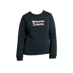 Le Sweat Maman Louve - Charbon