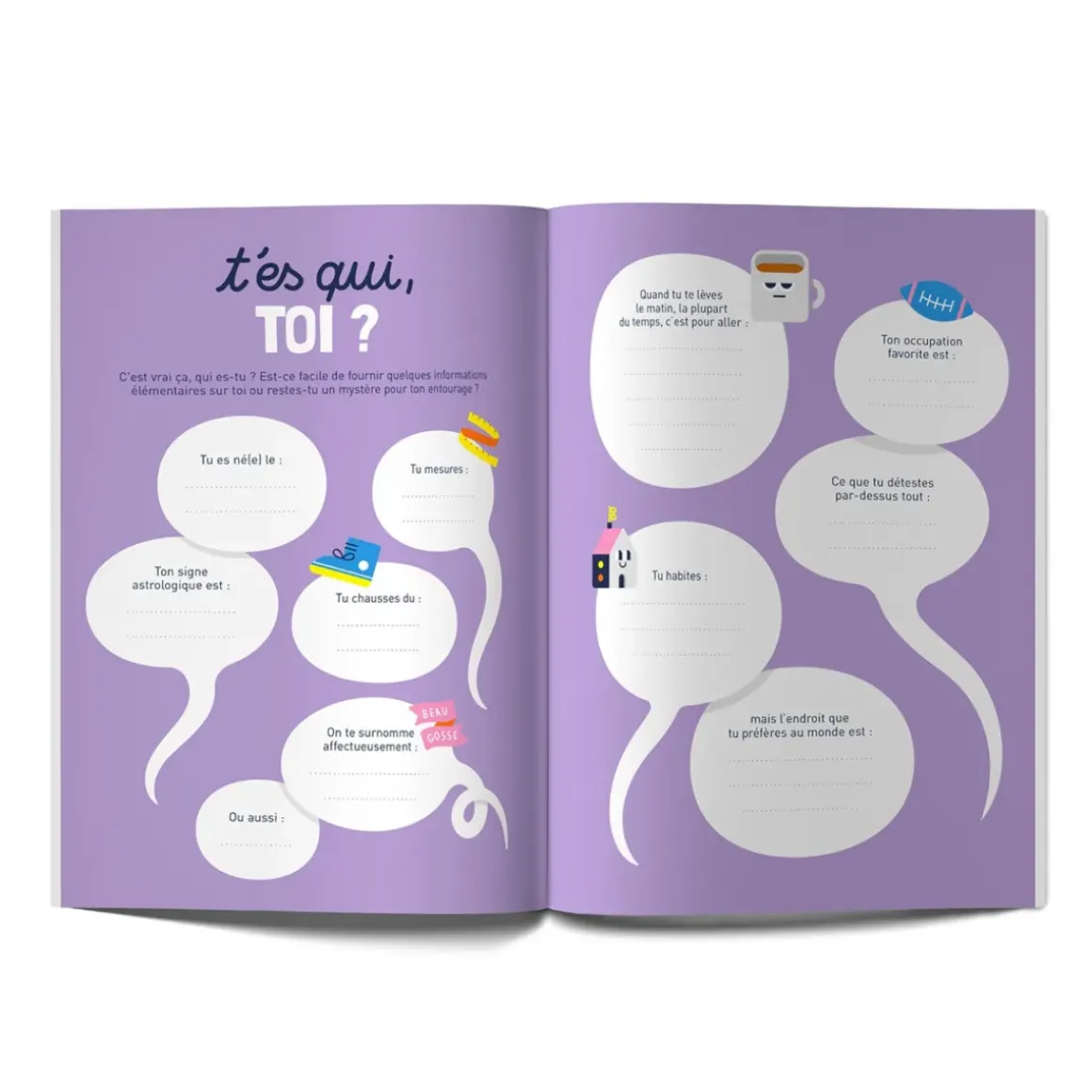 Livre à remplir et offrir Vive Toi !