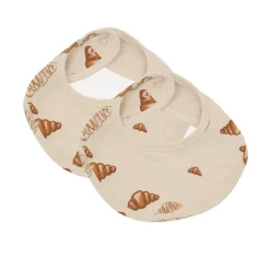 Lot de 2 Bavoirs Croissants Grands