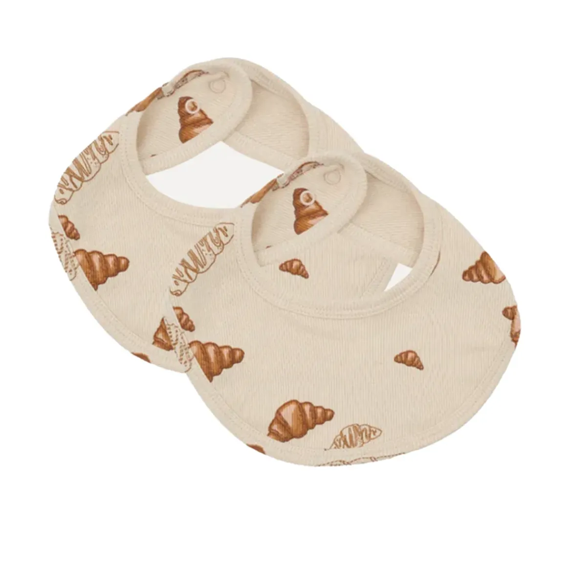 Lot de 2 Bavoirs Croissants Grands