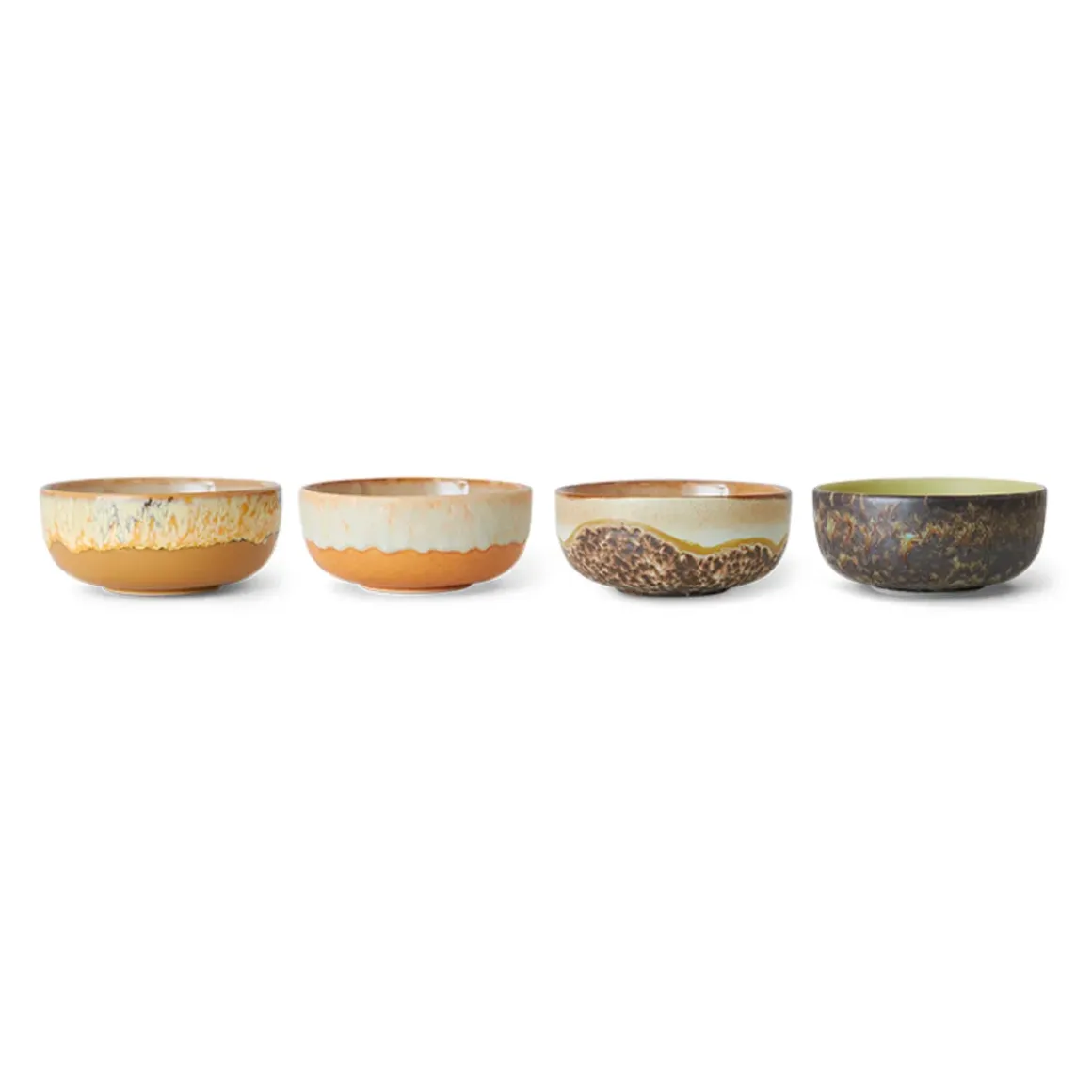 Lot de 4 Bols à Tapas Drift 70s - ø 11 cm