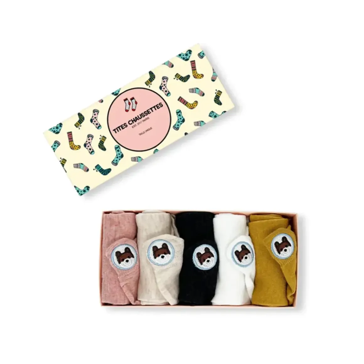 Lot de 5 Chaussettes Chiens