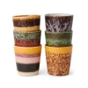 Lot de 6 Tasses à Café Valley 70's - Ø 7,5 cm