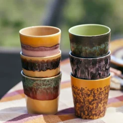 Lot de 6 Tasses à Café Valley 70's - Ø 7,5 cm