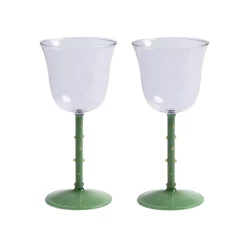Lot de 2 verres à vin - Dot